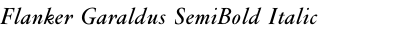 Flanker Garaldus SemiBold Italic